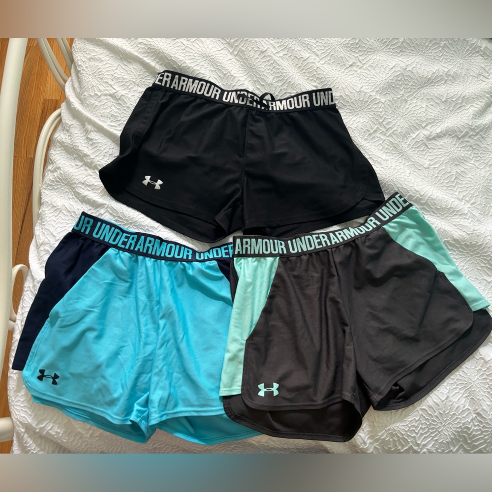3 Pairs of Under Armour Women’s HeatGear Shorts in Size S